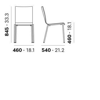 SILLA PEDRALI KUADRA 1321