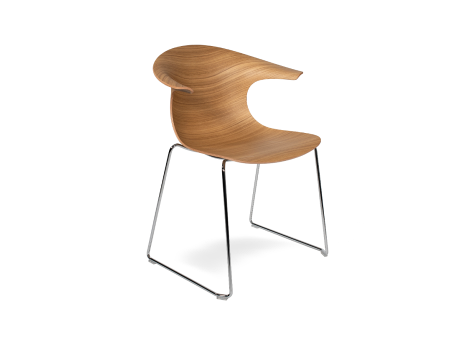 Silla trineo LOOP 3D WOOD - INFINITI