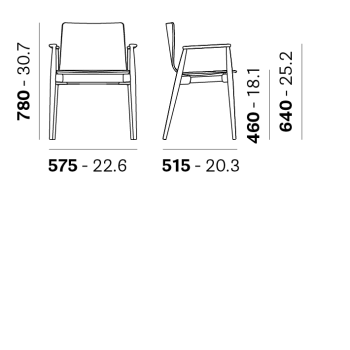 Silla MALMÖ 395 PEDRALI