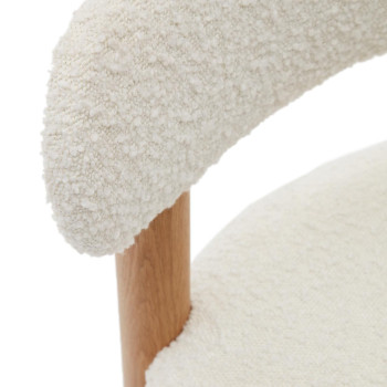Silla Nebai en tejido bouclé