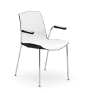 Silla de 4 patas con reposabrazos NOW - INFINITI