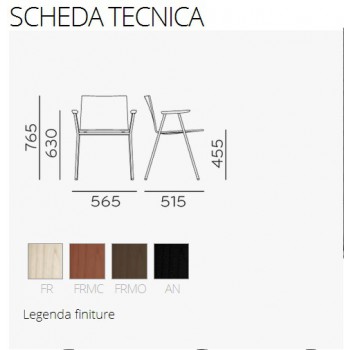 SILLA OSAKA METAL 5711- 5712 PEDRALI