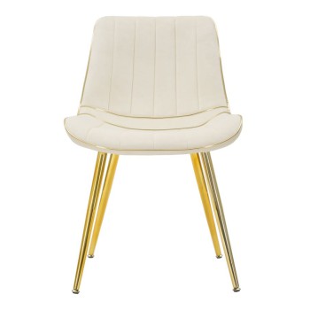 SILLA PARIS CREMA/ORO SET 2 UD.