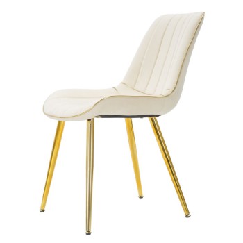 SILLA PARIS CREMA/ORO SET 2 UD.
