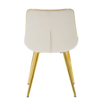 SILLA PARIS CREMA/ORO SET 2 UD.