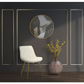 SILLA PARIS CREMA/ORO SET 2 UD.