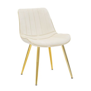 SILLA PARIS CREMA/ORO SET 2 UD.