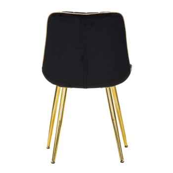 SILLA PARIS NEGRO/ORO SET 2 UD.
