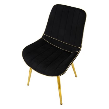 SILLA PARIS NEGRO/ORO SET 2 UD.