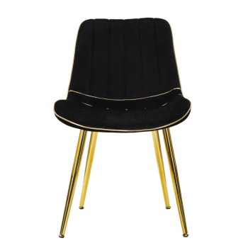 SILLA PARIS NEGRO/ORO SET 2 UD.