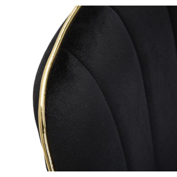 SILLA PARIS NEGRO/ORO SET 2 UD.