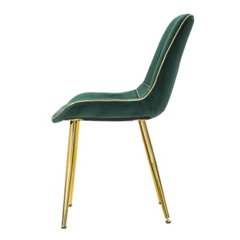 SILLA PARIS VERDE/ORO SET 2 UD.