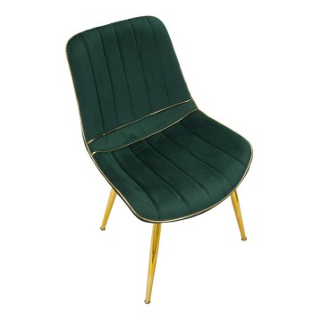 SILLA PARIS VERDE/ORO SET 2 UD.