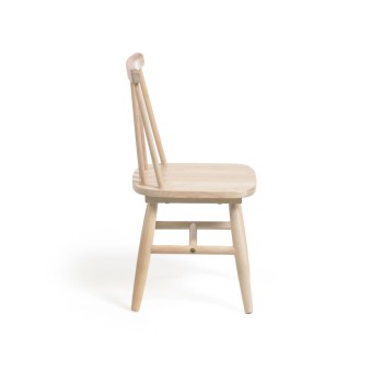 Silla infantil Tressia de madera maciza y caucho.