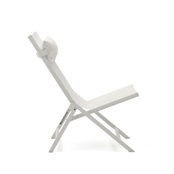 Silla plegable Canutells en aluminio con acabado gris