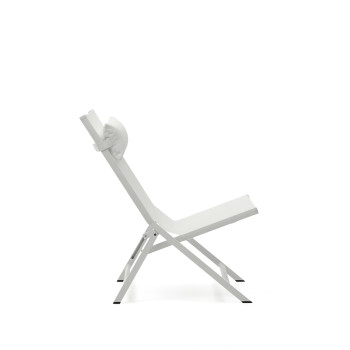 Silla plegable Canutells en aluminio con acabado gris