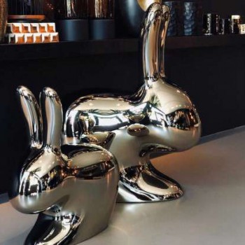 SILLA CONEJO ACABADO METÁLICO 90004 QEEBOO