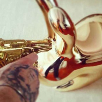 SILLA CONEJO ACABADO METÁLICO 90004 QEEBOO