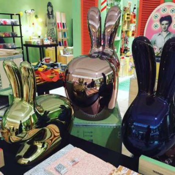 SILLA CONEJO ACABADO METÁLICO 90004 QEEBOO