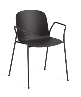 Silla de cuatro patas con reposabrazos RELIEF - INFINITI