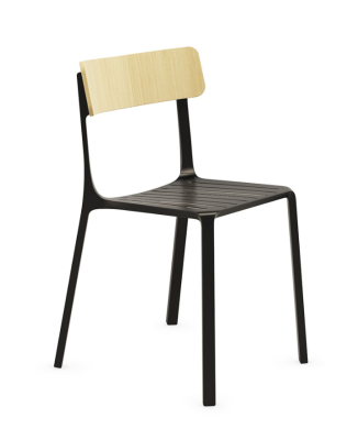 Silla RUELLE con respaldo de madera - INFINITI