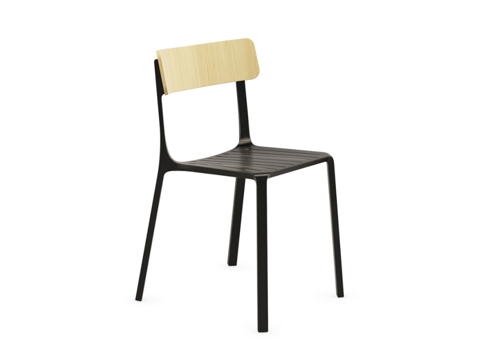 Silla RUELLE con respaldo de madera - INFINITI