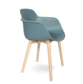 Silla SICLA con patas de madera - INFINITI