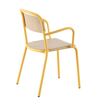 Silla de madera SKOL con reposabrazos - INFINITI