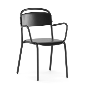 Silla de madera SKOL con reposabrazos - INFINITI