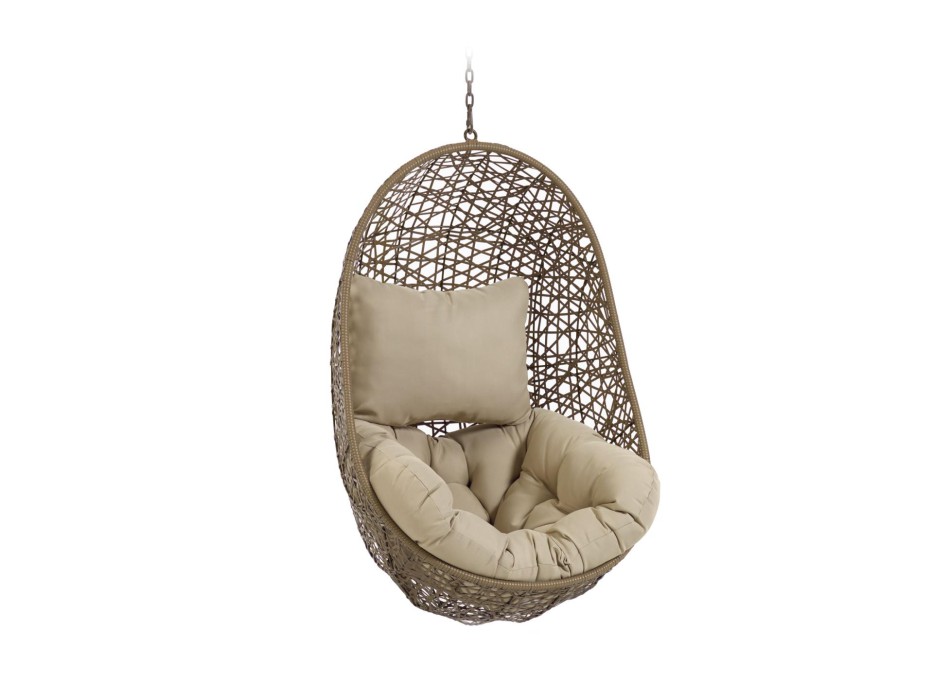 Silla colgante Florina marrón