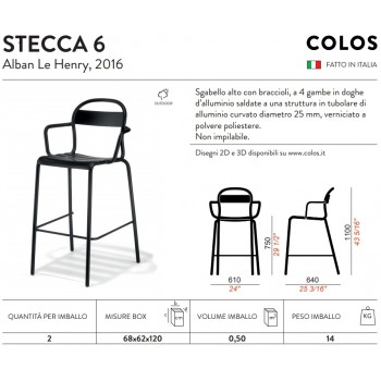 Silla STECCA 5 COLOS