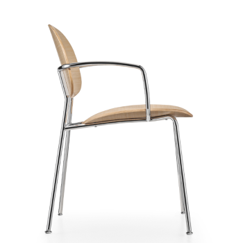 Silla TONDINA de 4 patas con reposabrazos - INFINITI