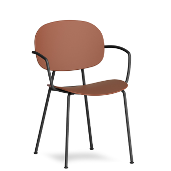 Silla TONDINA POP de 4 patas con reposabrazos - INFINITI