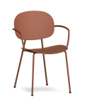 Silla TONDINA POP de 4 patas con reposabrazos - INFINITI
