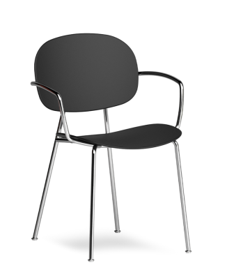 Silla de exterior TONDINA POP de 4 patas con reposabrazos - INFINITI