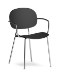 Silla de exterior TONDINA POP de 4 patas con reposabrazos - INFINITI