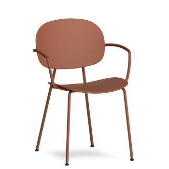 Silla de exterior TONDINA POP de 4 patas con reposabrazos - INFINITI