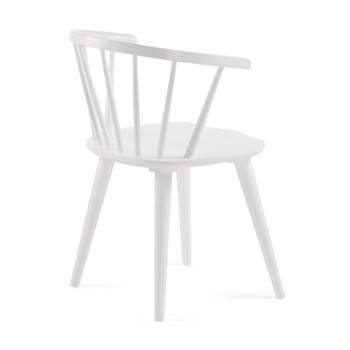 Silla Trise DM y madera maciza de caucho lacada