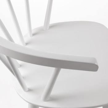 Silla Trise DM y madera maciza de caucho lacada