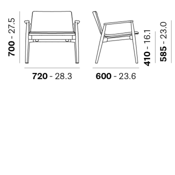 Sillón lounge MALMÖ 295 PEDRALI