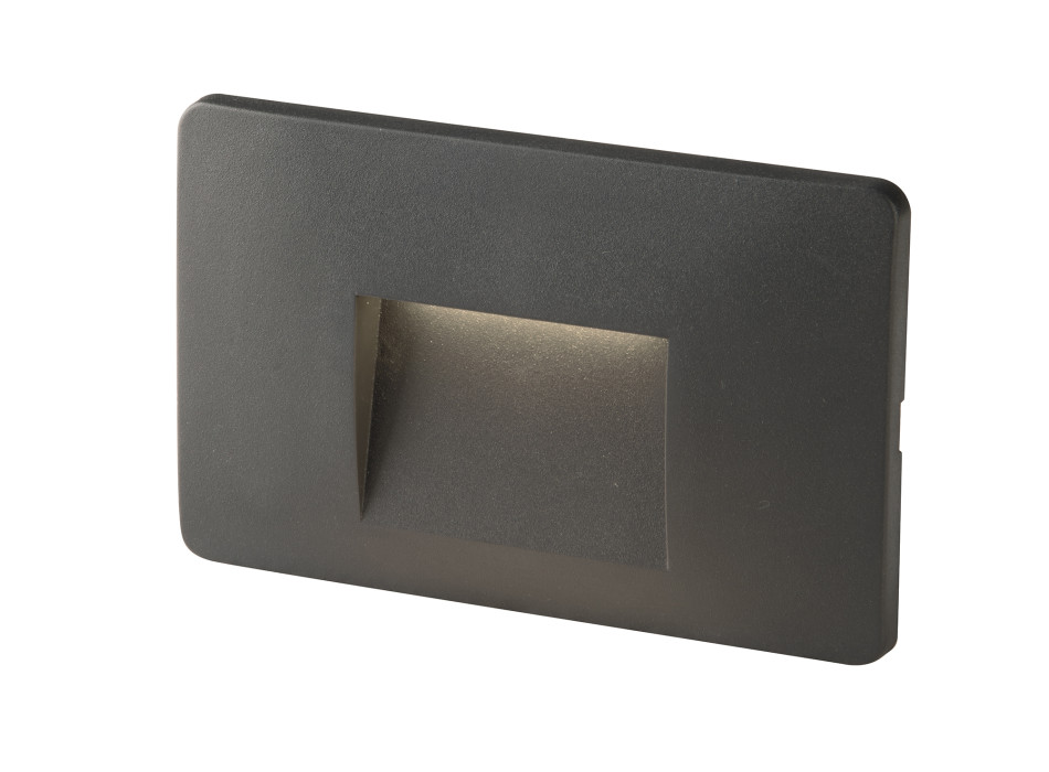 LUZ DE ESCALÓN LED EMPOTRABLE BREEN ANTRACITA 3W 290LM CCT IP65 13X1X8.5CM