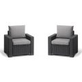 Conjunto de 2 sillones CALIFORNIA KETER