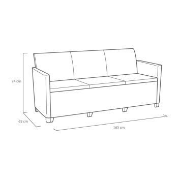 Conjunto de jardín CLAIRE LOUNGE SET KETER