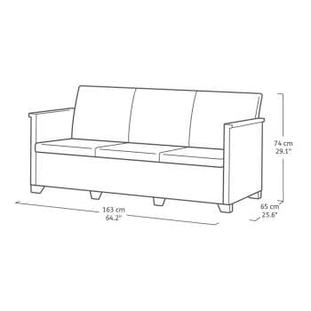 SET DE SALÓN KETER EMMA Conjunto de jardín