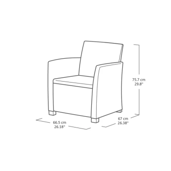 KETER MIA LOUNGE SET Conjunto de jardín