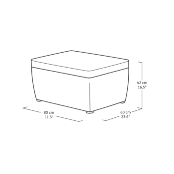 KETER MIA LOUNGE SET Conjunto de jardín