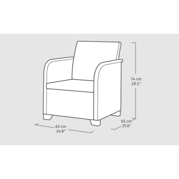 SET DE SALÓN KETER ROSALIE Conjunto de jardín