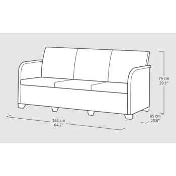 SET DE SALÓN KETER ROSALIE Conjunto de jardín