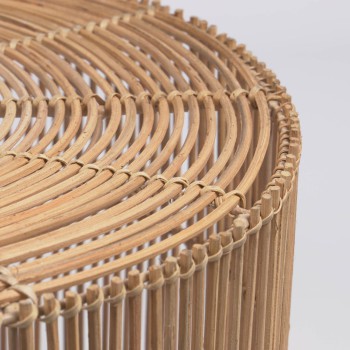 Conjunto de 2 mesas de centro Elmima 100% ratán con acabado natural