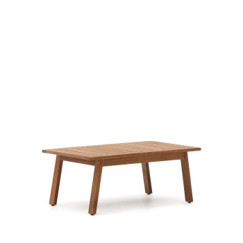 Conjunto Frares de sofá de 2 plazas, 2 sillones y mesa de centro en madera maciza de acacia